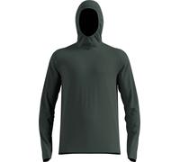 Odlo - Fine Hooded Fleeces - Mid Layer Essentials Thermal Hoodie M Urban Chic for Men - Size XL - Grey Grey XL