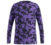 Odlo - Kid's BL Top Crew Neck L/S Active Warm Graphic - Synthetic base layer size 104, purple/blue