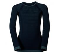 Odlo - Kid's BL Top Crew Neck L/S Performance Warm - Synthetic base layer size 116/128, black/blue