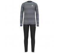 ODLO Set Long Active Warm Eco Kids - Children - Black / Grey - size 8 years- model 2024 8 years
