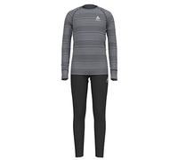 ODLO Set Long Active Warm Eco Kids - Children - Black / Grey - size 8 years- model 2024 8 years