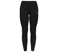 Odlo Ladies Running Tights Essential Print, Black, L