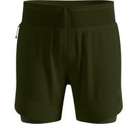 Odlo - Lightweight, resistant trail running shorts - X-Alp Trail 6" M Deep Depths for Men - Size L - Khaki Khaki L