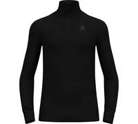 Odlo Men Functional Long-Sleeve Shirt with Zipper Active Warm ECO, Black, S