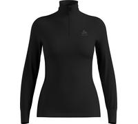Odlo - Long-sleeved zipped technical base layer - BL Top Turtle Neck LS Half Zip Active Warm Eco W Black for Women - Size L Black L