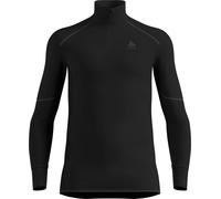 Odlo - Long-sleeved zipped technical base layer - BL Top Turtle Neck LS Half Zip Active X-Warm Eco M Black for Men - Size M Black M