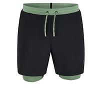 Odlo Men 2-in-1 Running Shorts X-ALP TRAIL 6 INCH, black - loden frost, L