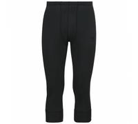 Odlo Men's ACTIVE WARM ECO 3/4 Base Layer Leggings Colour: 15000 Blk, Size: M