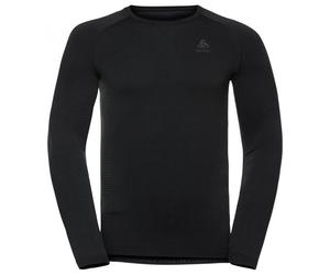 Odlo Men's Performance Warm Eco Base Layer Top Crew Neck L/S Colour: 60212 Blk-New Odlo Grph, Size: XL