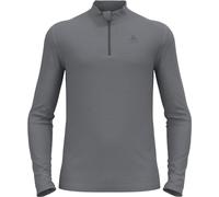 Odlo Men Functional long-sleeve shirt with zipper MERINO 260, odlo steel grey melange, M