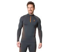 Odlo Men Functional long-sleeve shirt with zipper PERFORMANCE WARM ECO, india ink, XL
