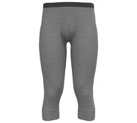 Odlo Men Functional underwear 3/4 pants MERINO 200, odlo steel grey melange, S