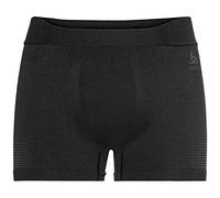 Odlo Men's PERFORMANCE WARM ECO Sports Underwear Baselayer Boxers - Large / Black - Odlo Graphite Grey