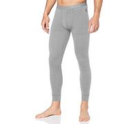 Odlo Men Functional Underwear Long Pants 100 Percent Merino 200 Gramm, Grey Melange - Grey Melange, XXL