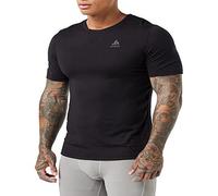 Odlo Men Functional Underwear Short Sleeve Shirt 100 Percent MERINO 200 GRAMM, black - black, S