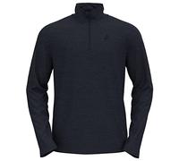 Odlo Men Long-sleeved shirt with zipper ROY, dark sapphire - black - stripes, XXL