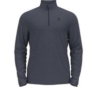 Odlo Men Long-sleeved shirt with zipper ROY, india ink - folkstone gray, L
