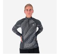 Odlo Men’s Long Sleeve ½ Zip Turtleneck for Running and Training, Black, XS - Breathable, Warmth & Flexibility