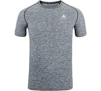 Odlo Men Short Sleeve Running Shirt ESSENTIAL SEAMLESS, grey melange, M