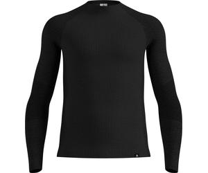 Odlo - Men's technical base layer in merino wool - Seamless Performance Baselayer Top Crew Neck M Black for Men in Wool - Size XL Black XL