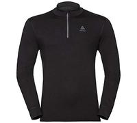 Odlo Men's 100 Percent Merino 200 Gramm_110802 Functional Underwear Long-Sleeve Shirt with Zipper (Pack of 1)