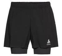 ODLO Men's ZEROWEIGHT 5 INCH 2-in-1 Running Shorts, Black, XXL