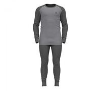 Odlo Active Warm Eco Men's Functional Underwear Set, dark grey melange - grey melange, XL