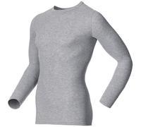 ODLO Men's Active Warm Eco Long Sleeve Crew Neck Base Layer {O-159102} - Grey Mélange - XX-Large