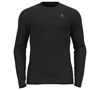 Odlo Men's Bl Top Crew Neck L/S Fundamentals Active Warm Eco Long Sleeve Shirt (Pack of 1) Black