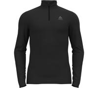 Odlo Men's Bl Top Turtle Neck L/S Half Zip Fundamentals Active Warm Eco Long Sleeve Shirt (Pack of 1) Black