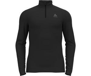 Odlo Men's Bl Top Turtle Neck L/S Half Zip Fundamentals Active Warm Eco Long Sleeve Shirt (Pack of 1) Black
