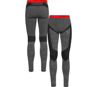 ODLO Men's Blackcomb Eco Warm Seamless Leggings - Concrete Grey/Fire Orange - Medium