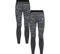 ODLO Men's Blackcomb Eco Warm Seamless Leggings - Grey/Black Melange - X-Large