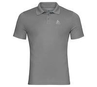 Odlo Men's Polo Shirt S/S F-Dry Polo Shirt, Mens, Polo Shirt, 550802, Odlo Steel Grey, XXL