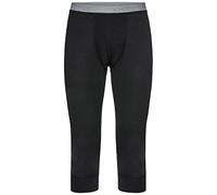 Odlo men's functional underwear 3/4 pants 100 Percent merino 200 grams, black, S