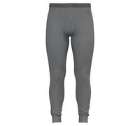 Odlo men's functional underwear long pants 100 Percent merino 260 grams, grey melange, XL