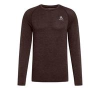 Odlo Men's Laufshirt Herren Langarm Essential Seamless Männer I Sport Oberteil I Fitness Shirt, Fudge Melange, M