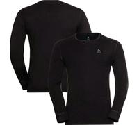 ODLO Men's Merino 260 Long Sleeve Base Layer Crew {O-112042} - Black - XX-Large