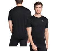 ODLO Men's ODLO Naturals 130 Short Sleeve Crew Neck Tee {O-110642} - Black - Large