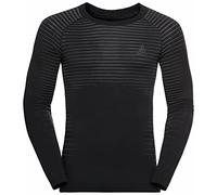 Odlo Men's Performance Light Functional Underwear Long Sleeve Shirt, Black, XXL