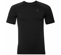 Odlo Men Functional Underwear Short Sleeve Shirt PERFORMANCE WARM ECO, black - new odlo graphite grey, XL
