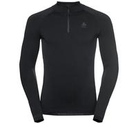 ODLO Men's Performance Warm Long Sleeve Half Zip {O-184192} - Black/Graphite - Medium