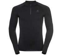 ODLO Men's Performance Warm Long Sleeve Half Zip {O-184192} - Black/Graphite - X-Large
