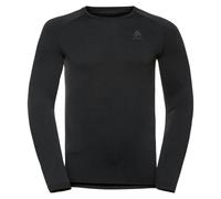 ODLO Men's Performance Warm Long Sleeve Seamless Crew {O-196192} - Black/Graphite - XX-Large