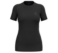 Odlo Merino 160 BL Women's Crew Neck T-Shirt - Black, 100% Wool for Running and Training