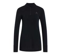 Odlo Women Functional long-sleeve shirt with zipper MERINO 260, black, M