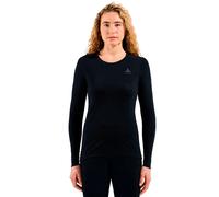 Odlo Long Sleeve Base Layer Merino 200 Thermal Round Neck Black M Woman