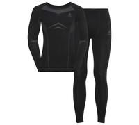 Odlo Fundamentals Performance Warm Men's Functional Underwear Set, black - odlo graphite grey, XXL