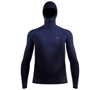 Odlo - Performance Warm Blackcomb Bl Top Facemask L/S - Synthetic base layer size XXL, blue