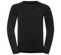 XL Odlo Mens Performance Warm Eco Long Sleeve Base Layer Top Black Size